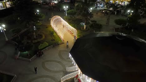 shot in the principal garden. decorated kiosk