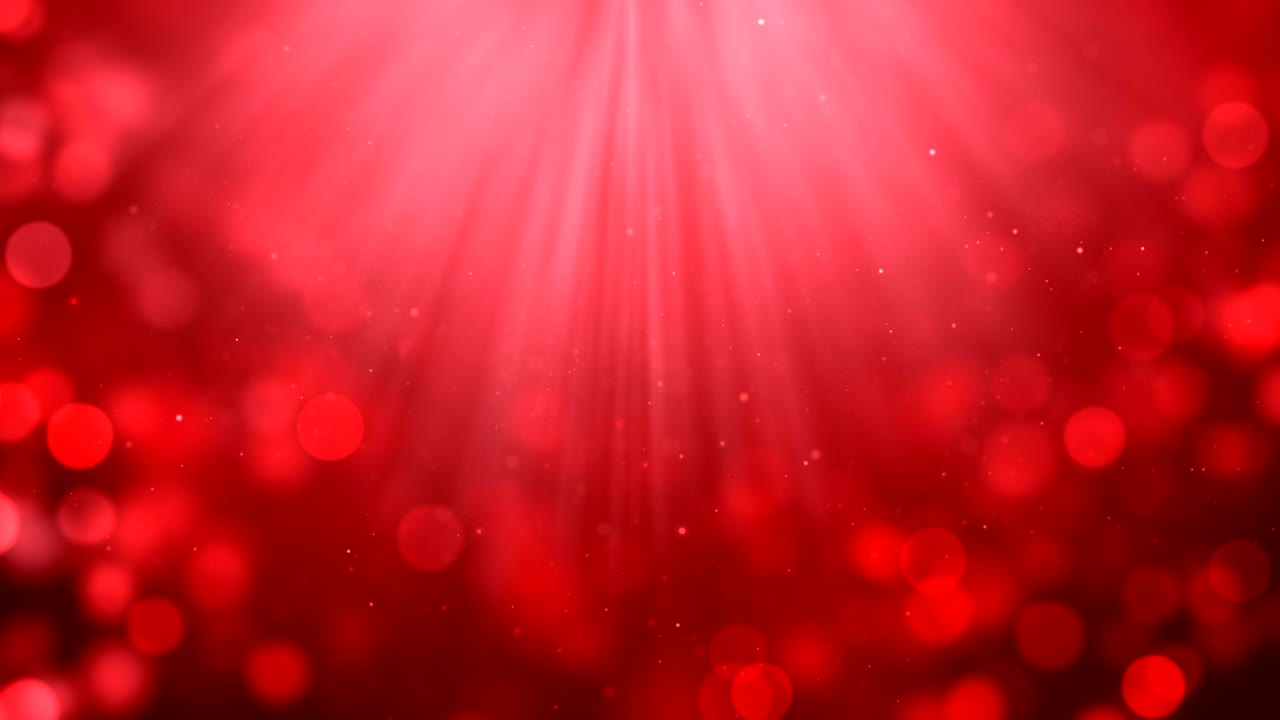 4k 빨간색 추상적인 보케 입자 배경에서 빛나는 30 초 연속 루프, 다른 색을 확인하십시오.