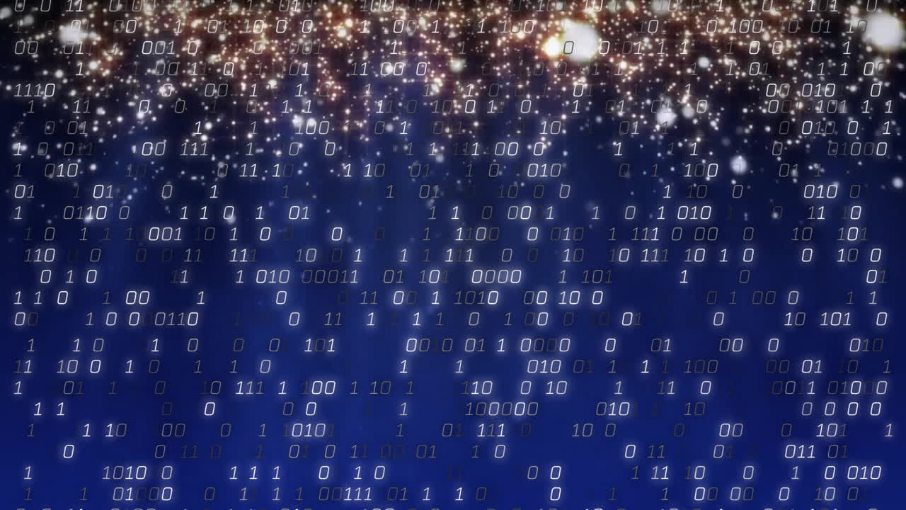 Animation of binary coding over light spots