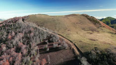 Flying-over-the-bald-hill-in-Pyrenees-mix-of-shades-colours