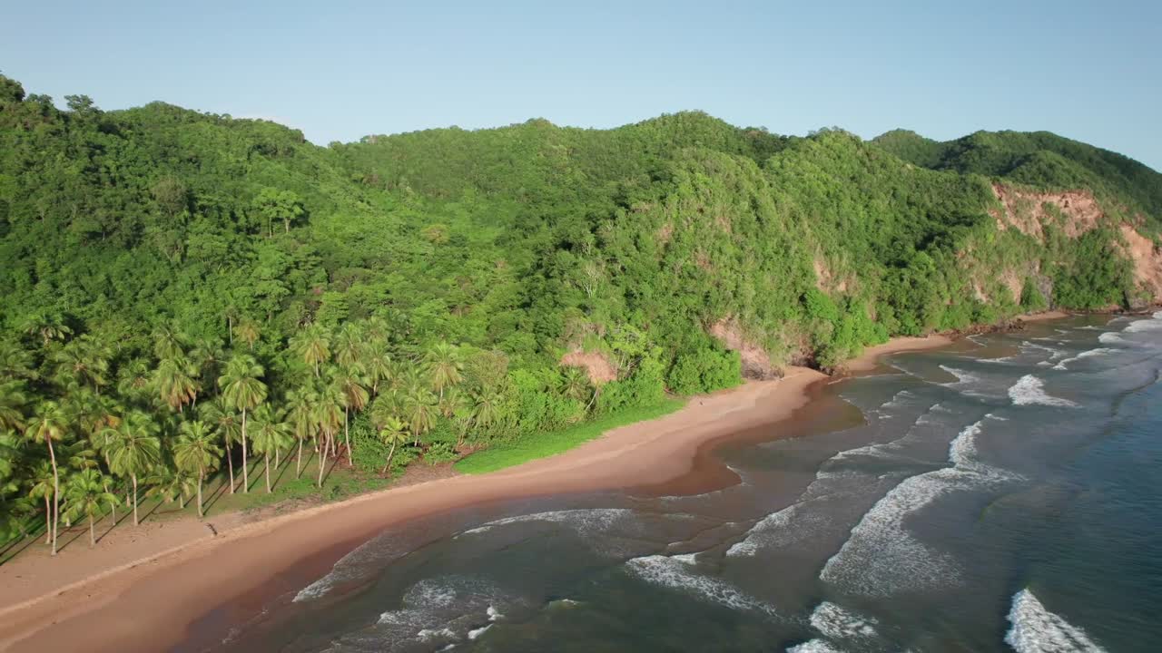 Breathtaking Aerial View of Playa Puy Puy Beach, Paria Peninsula, Venezuela