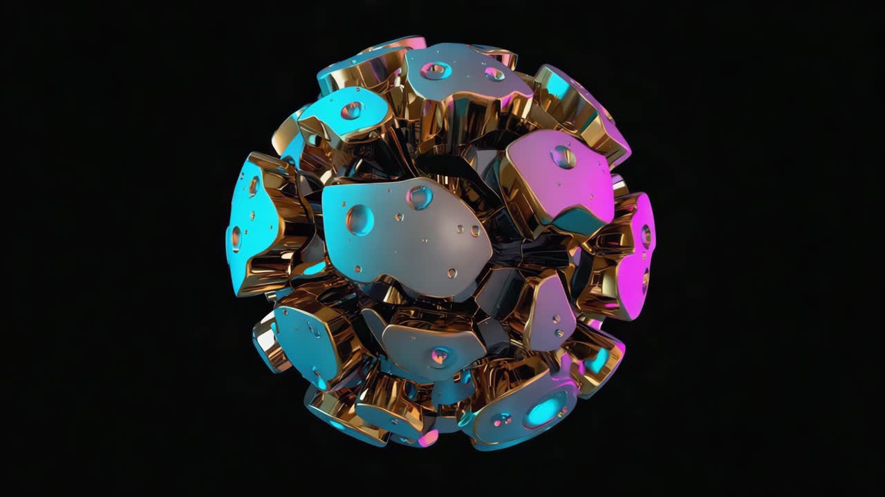 Abstract Golden Sphere