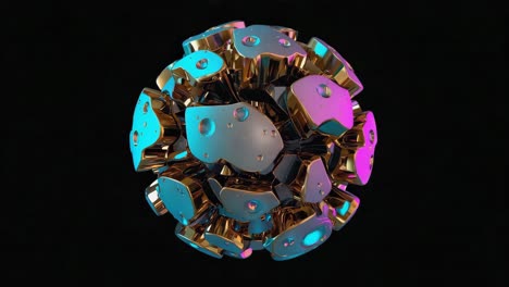 abstract golden sphere
