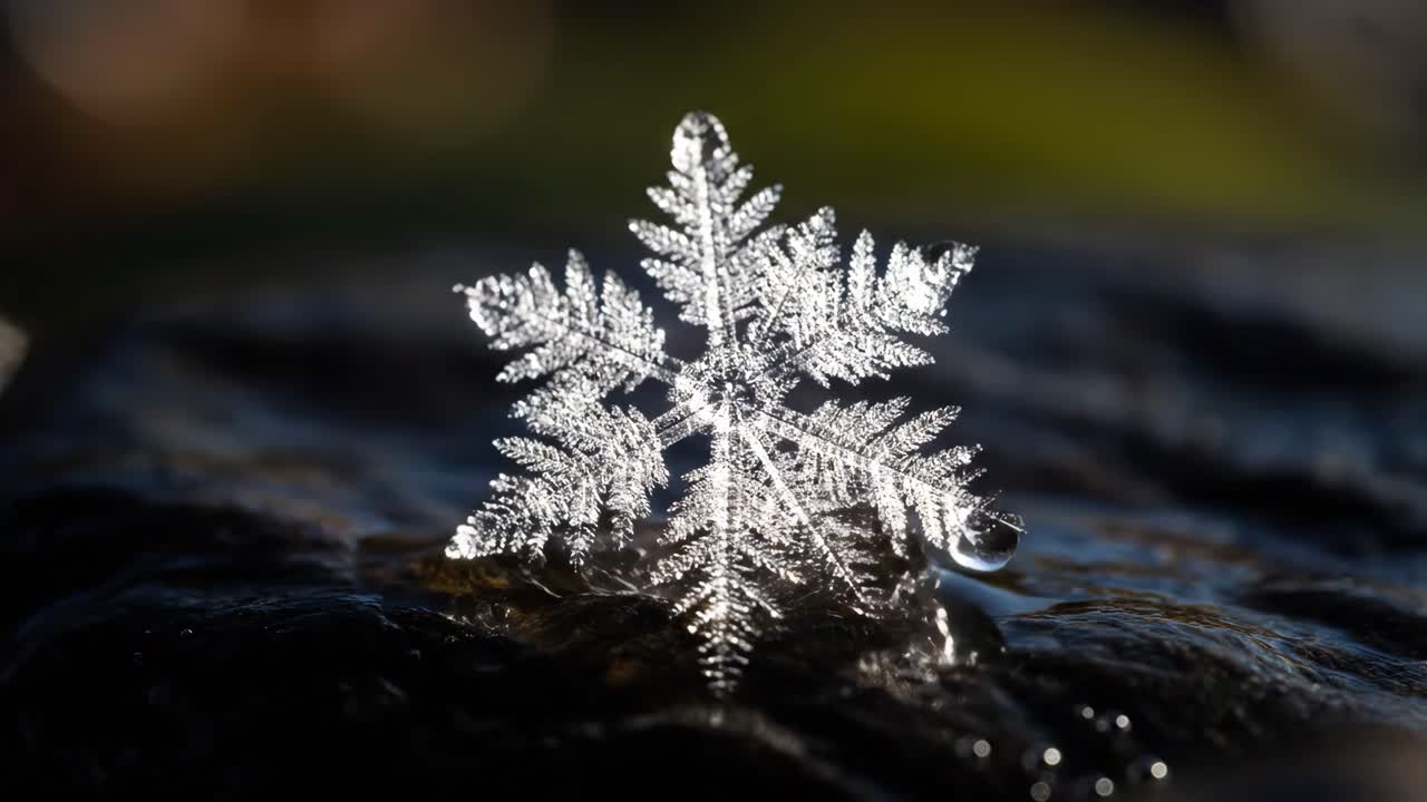 Close-up of a Snowflake