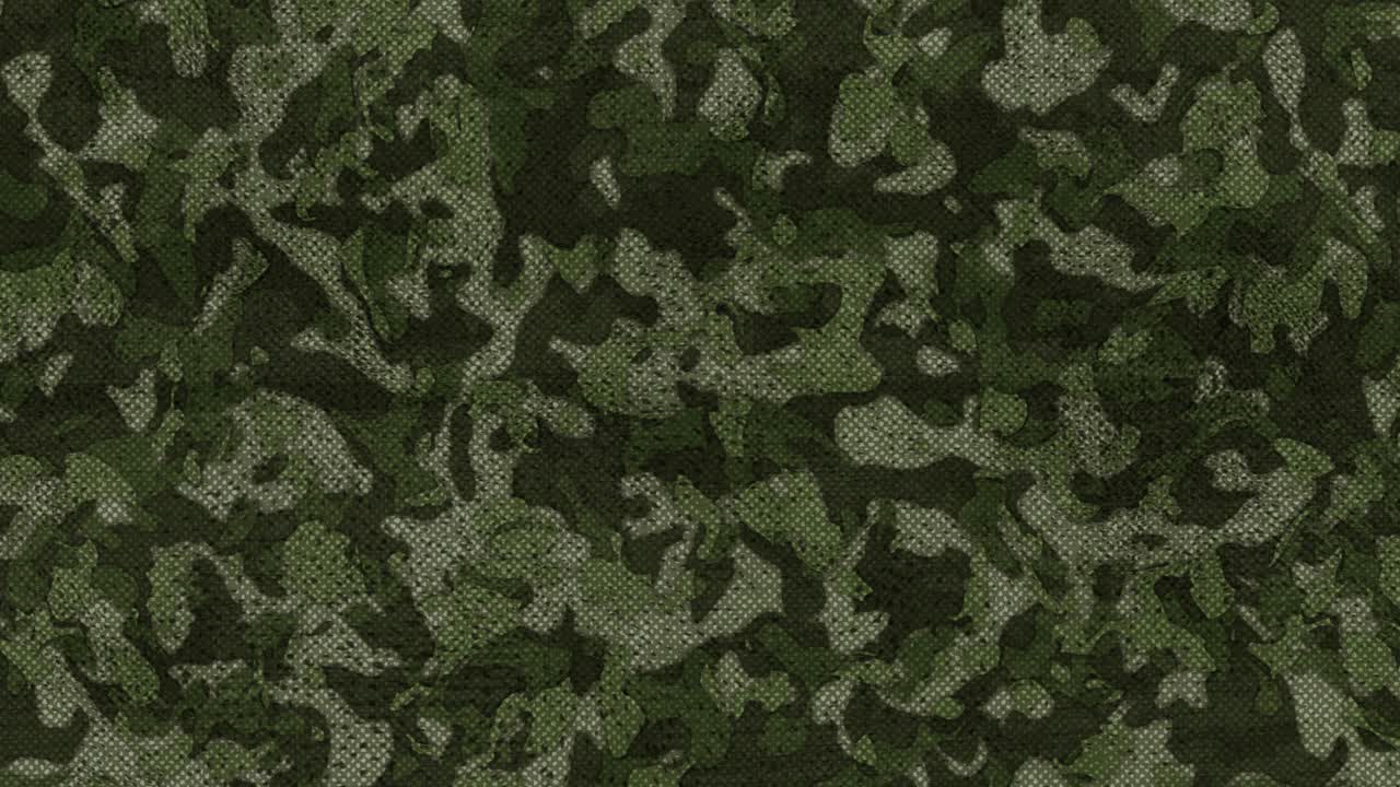 4k ejército camuflaje textura animada. animación de bucle.