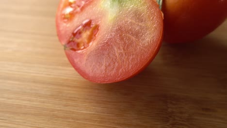 sliced tomato as food background