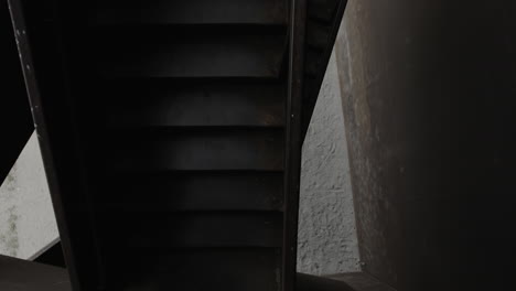 abstract, geometric steel stairway