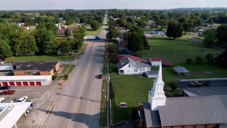 church-on-street-aerial-in-horse-cave-kentucky