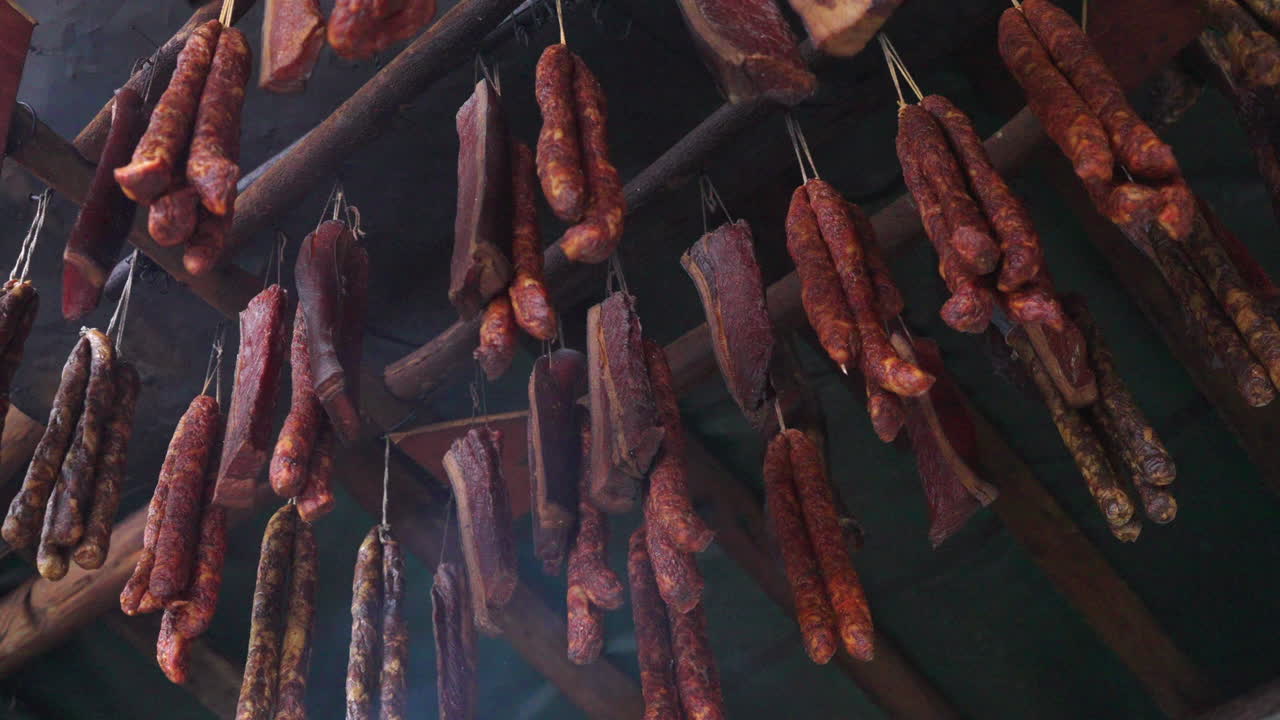 Southern Chinese cuisine cured meat; Dried pork，Smoked Bacon
