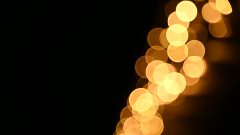 golden christmas lights bokeh background