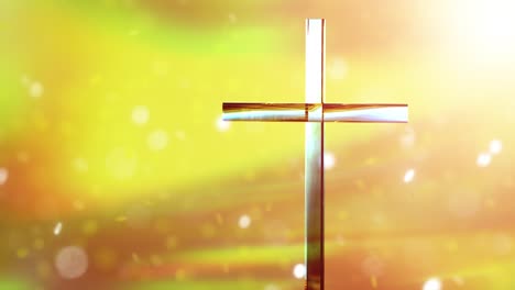 christian cross on a bright background, concept of easter and christmas background 3d render