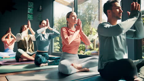 group yoga class