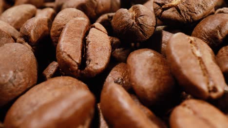 granos de café en primer plano