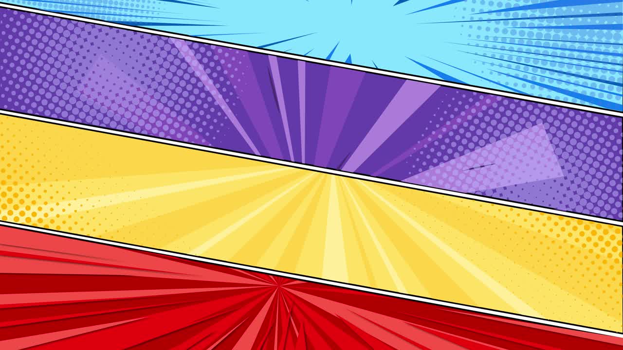 formas geométricas coloridas que se transforman con el tiempo