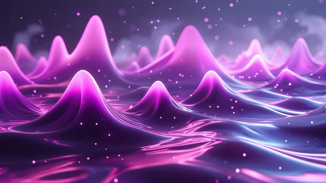 ondas de neón brillantes abstractas