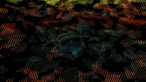 digital dots motion background loop, modern technological style