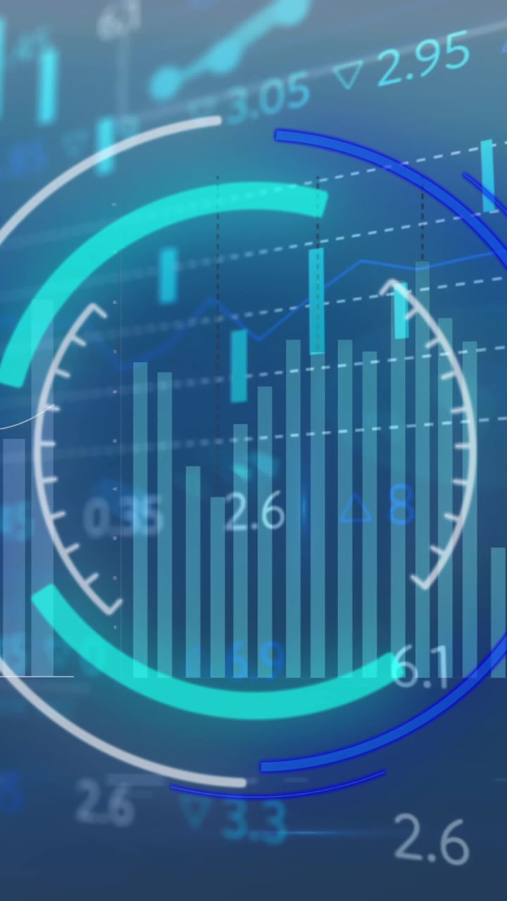 Animazione di scansione e elaborazione di dati finanziari