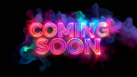 coming soon - colorful announcement graphic
