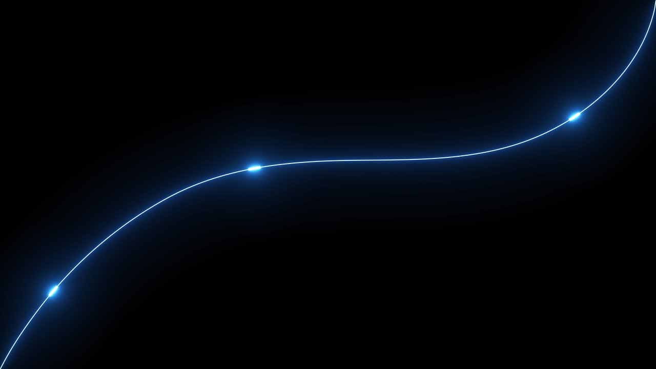 Abstract Glowing Curve