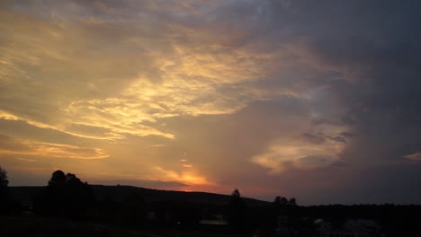 Sonnenuntergang-über-Kaapsehoop,-Einer-Kleinen-Stadt-In-Südafrika