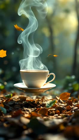 a cup of warmth in autumn