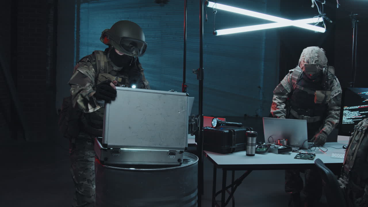 SWAT Team Raiding Hackers Hideout