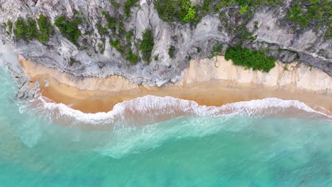 beach cliffs in trancoso bahia brazil