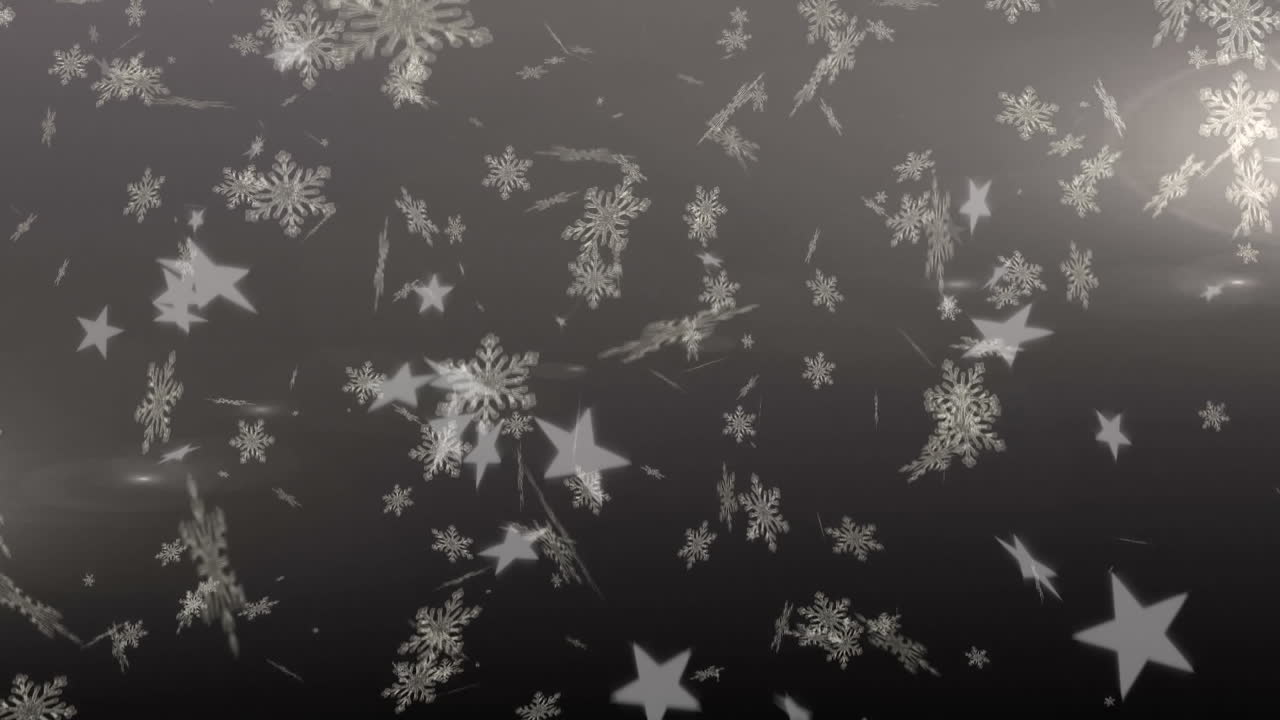 파란색 바탕에 눈이 내리고 있습니다.