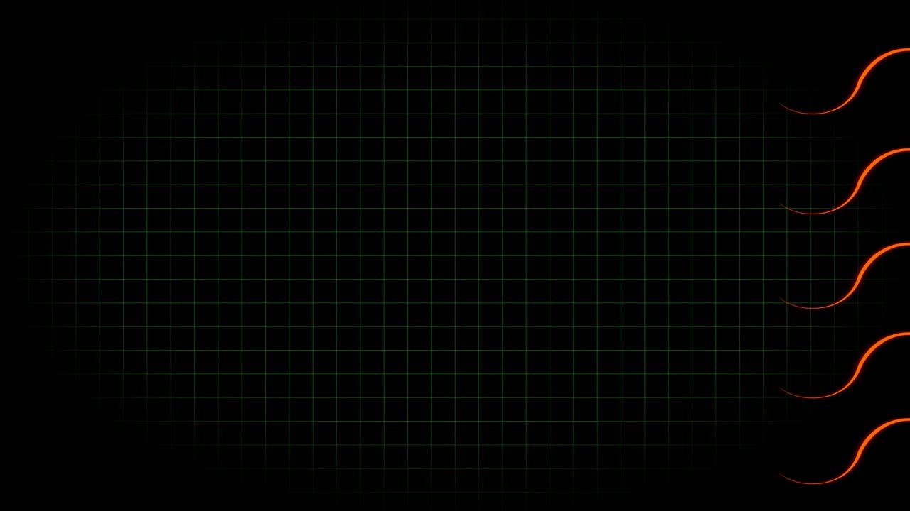 전기 심장 기록 오실로스코프 파동 형태 애니메이션 모션 그래픽