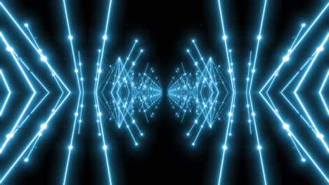 abstract neon tunnel