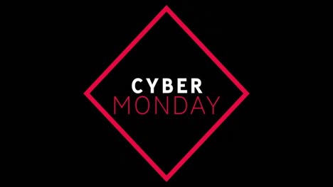 Weißer-Und-Roter-Cyber-Monday-Text-Erscheint