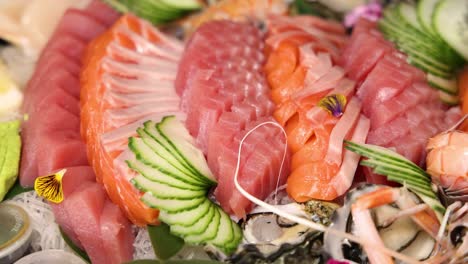 assorted sushi delicacies arranged on a platter