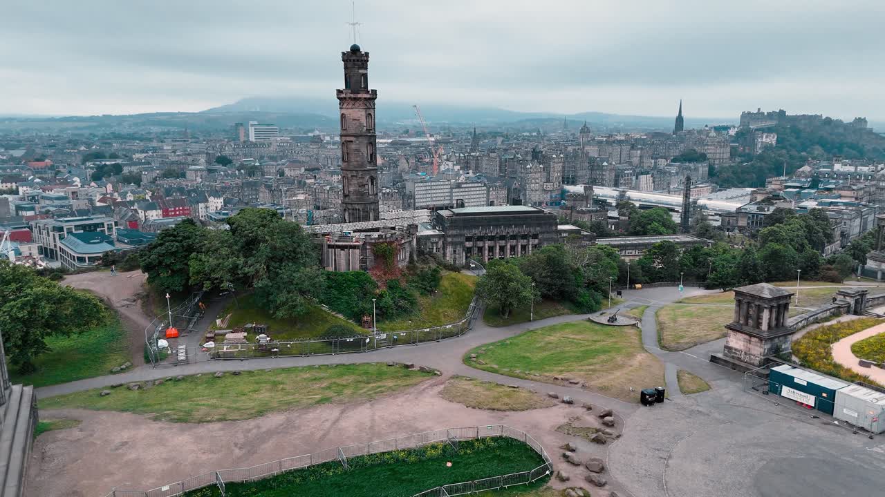 Aerial view of Edinburgh, Scotland