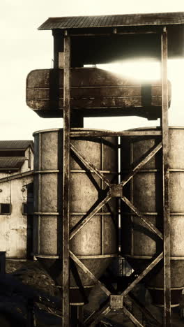 old industrial silo