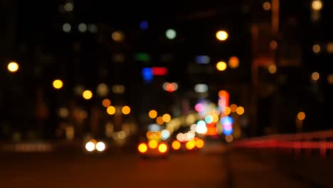 vista borrosa de la calle de la ciudad