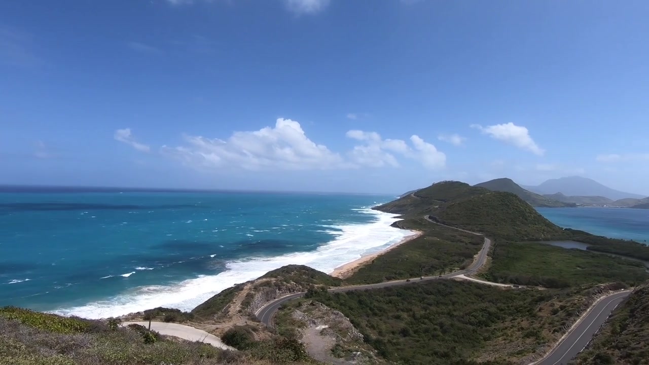 Vista del Mar Caraibico da St. Thomas
