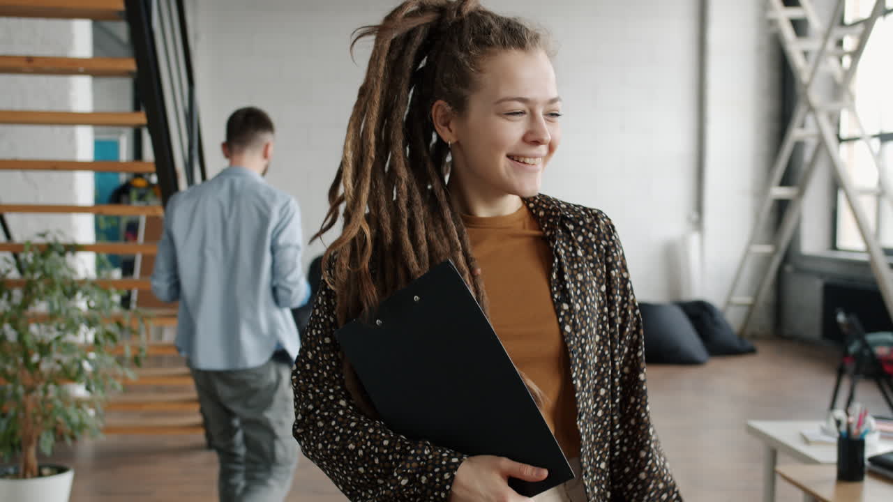 Woman in Modern Office Setting