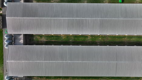 gran vista de la azotea de la granja industrial
