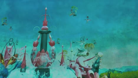 blue sky within frameless immersive art experience
