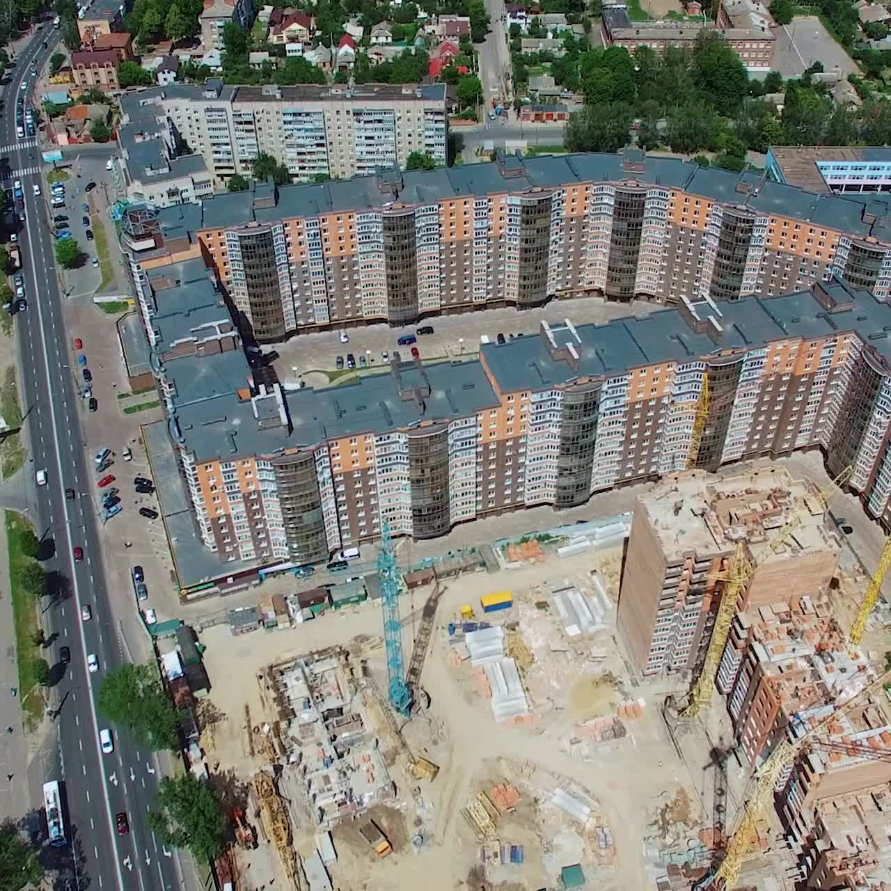 Modern urban residential area