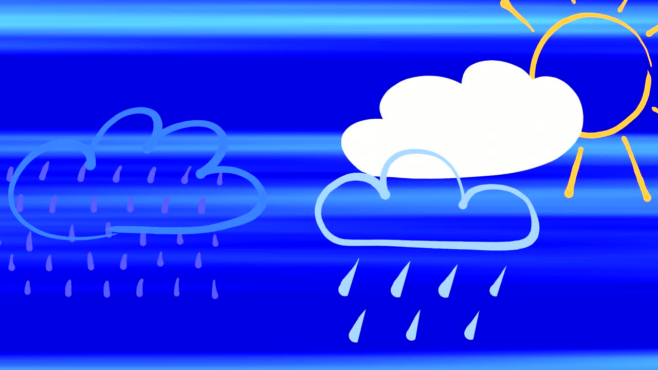 Looped animation of moving drawn picture