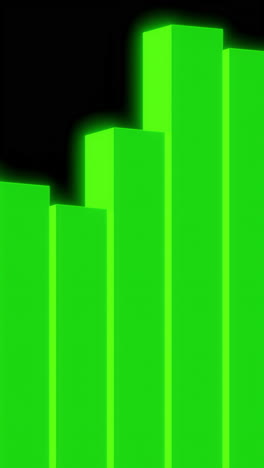 green glowing abstract cityscape