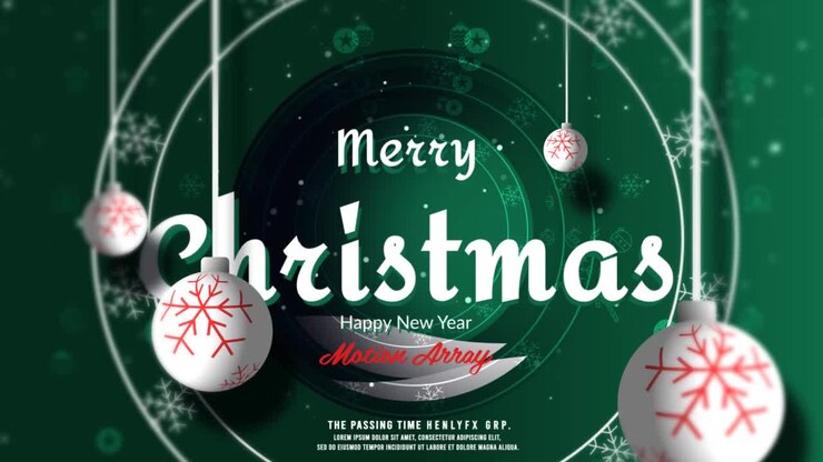 Christmas Countdown with Ornaments and Snowflakes