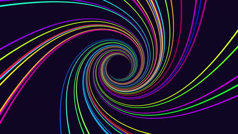 vibrant counterclockwise spiral creates intriguing optical illusion