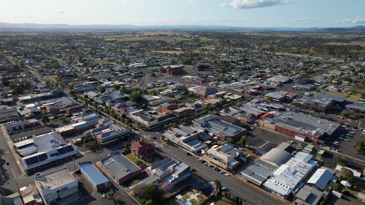 edificios comerciales en la ciudad de casino, área de los ríos del norte de nueva gales del sur, australia