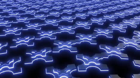 abstract glowing puzzle pattern