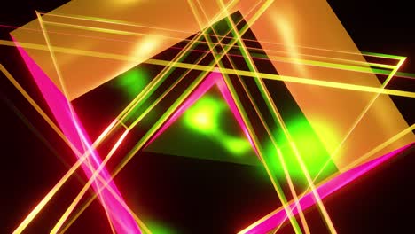 volando formas coloridas. animación de bucle vj para sus hermosos videos. para el registro de conciertos y fiestas, vacaciones. creatividad exitosa