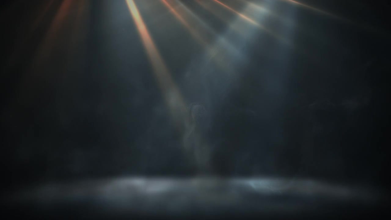 Abstract Blue Orange Light Rays VJ Loop