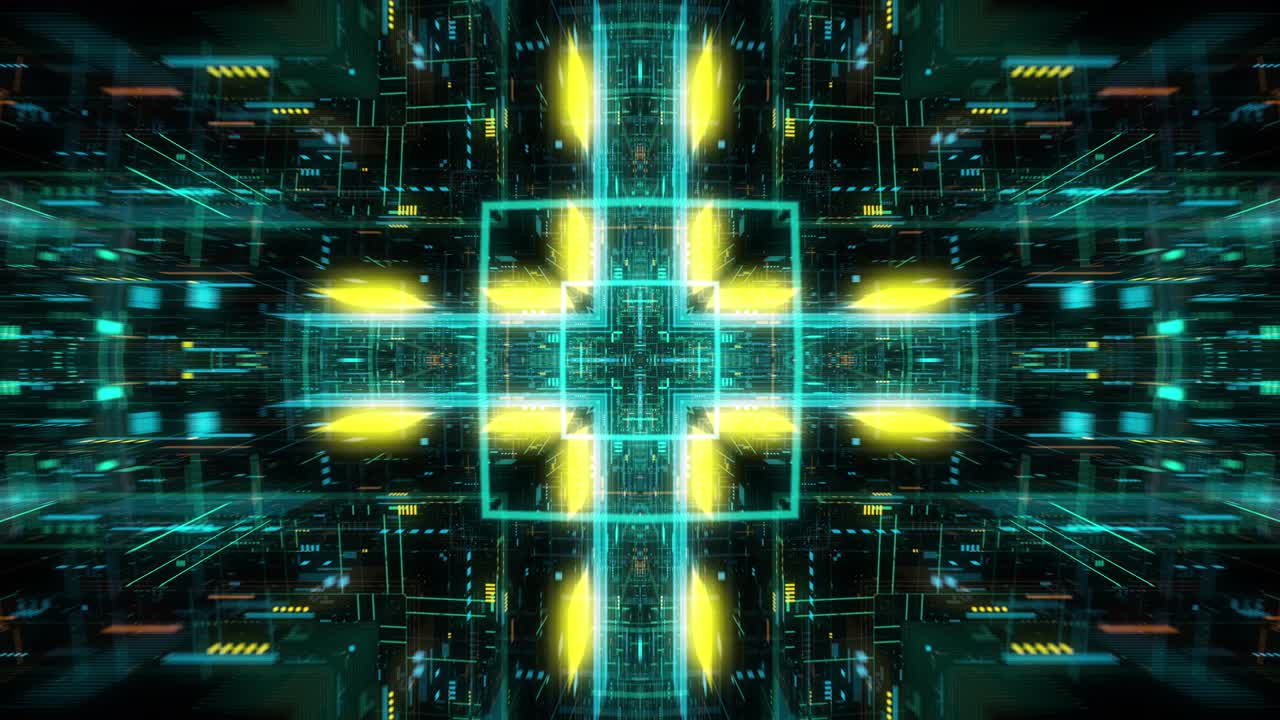 AI artificial intelligence and ML machine learning abstract concept