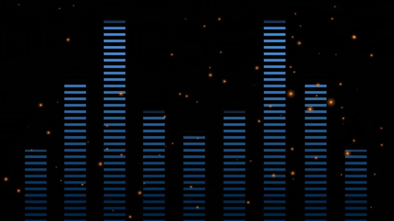 움직이는 다채로운 기하학적 모양의 애니메이션